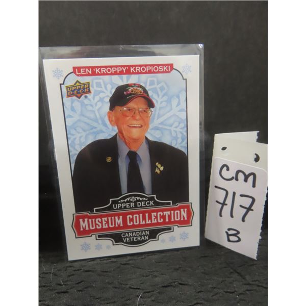 Winnipeg Jets Super Fan Len "Knoppy" Kropioski Card