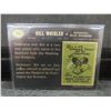 Image 4 : Signed Bill Whisler Winnipeg Blue Bombers Card