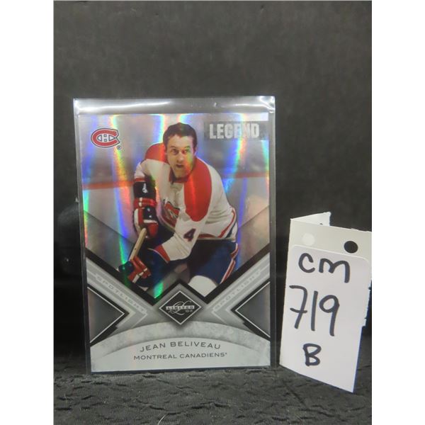 Jean Beliveau Montreal Canadiens Card