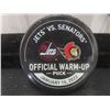 Image 2 : Official Winnipeg Jets Vs. Ottawa Senators Warm Up Puck