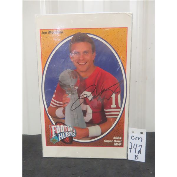 Signed Joe Montana Upper Deck Football Box (Empty)