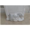 Image 4 : Vintage 27" Blow Mold Tombstone Halloween Display With Skeleton And Rats