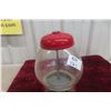 Image 2 : Vintage Metal And Glass Gumball Machine By Continental Gum Canada New With Key And Tag