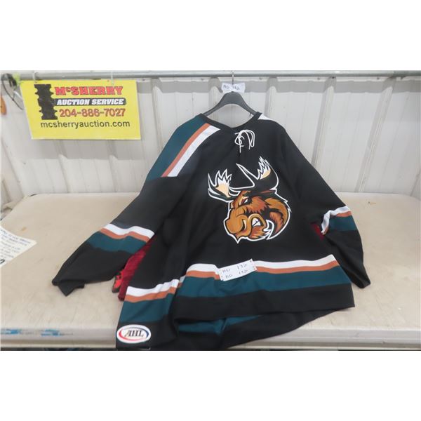 Vintage Manitoba Moose Reebok Authentic Pro AHL Hockey Jersey Size 56 (XL)