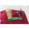 Image 6 : Vintage Cast Iron Mechanical Bank Man Shooting Apple Off Kid's Head William Tell Works