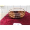 Image 1 : Vintage First Nations Chippewa Willow/Ash Gathering Basket 12" Across