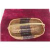 Image 2 : Vintage First Nations Chippewa Willow/Ash Gathering Basket 12" Across