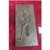 Image 1 : Vintage Mid Century Modern Cast Iron Metal Abstract Wall Art 14 1/2" x 7"