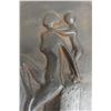 Image 2 : Vintage Mid Century Modern Cast Iron Metal Abstract Wall Art 14 1/2" x 7"