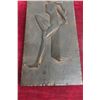 Image 3 : Vintage Mid Century Modern Cast Iron Metal Abstract Wall Art 14 1/2" x 7"