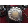 Image 2 : Antique Bakelite Art Deco Rotary Monophone Telephone Canada Chrome Detail No Cracks To Bakelite