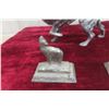 Image 3 : Vintage Cast Metal Irish Setter Door Stop 15" In Length And 2 HB Mining Cast Metal Wolf Paper Weigh