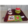 Image 1 : Vintage Dr. Seuss The Grinch Rare Who-Ville Toy Shop In Box And Cookie Jar Excellent Condition Box