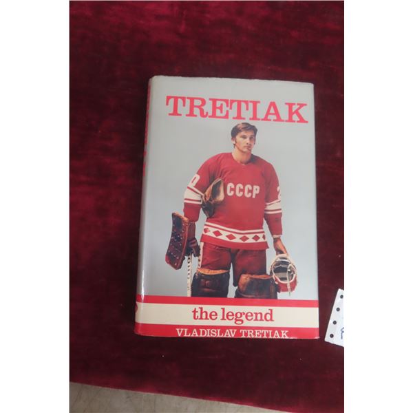 Vintage Vladislav Tretiak Russian Goalie Autographed Hardcover Book