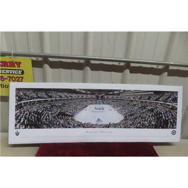 Winnipeg Jets White Out Panoramic 40" x 13 1/2"