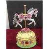 Image 2 : 1 Britney Carousel Horse Music Box – 1 Holsted House White Dove Music Box 'Wings of Love'