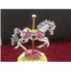 Image 6 : 1 Britney Carousel Horse Music Box – 1 Holsted House White Dove Music Box 'Wings of Love'