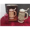 Image 9 : 2 Avon Steins – Western Roundup 9" With Box – Tribute to the Wild West 9" With Box