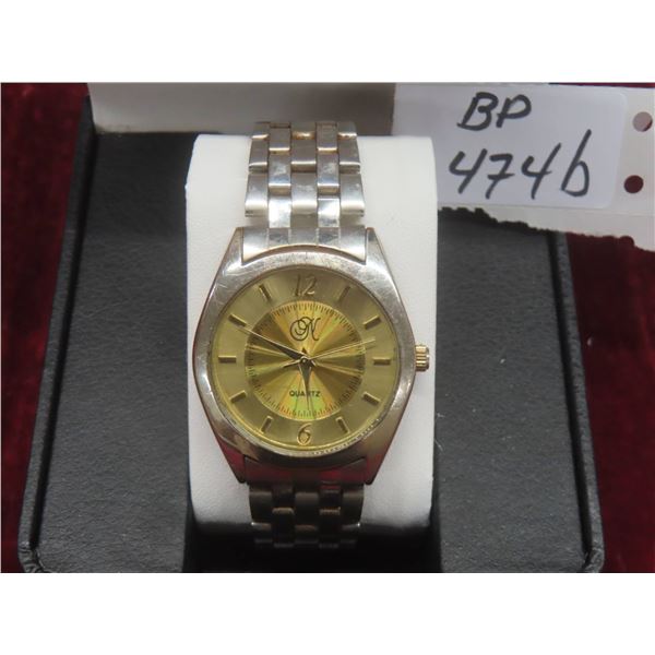 Vintage Signed 'N' Quartz Watch in Nice Case
