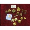 Image 1 : 17 Pcs Military Buttons and Pins