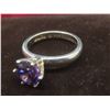 Image 4 : Ring in Case Marked 925 With Amethyst Stone – 5.11 g