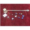 Image 1 : Lunt Sterling Silver Candle Snuffer – 28.57 g and Sterling Pins 20.44 g