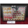 Image 1 : Glass Top Showcase 12" x 8" With Vintage Beer Caps