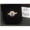 Image 1 : New 18K Gold Plated 1.0 ct Simulated Diamond (CZ) Luxury Ring Sz 7.5
