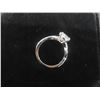 Image 2 : New 925S Oval Cut Simulated Diamond (CZ) Twist Ring Sz 8 Mounted in 925 Sterling Silver w/ White Go