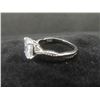Image 5 : New 925S Oval Cut Simulated Diamond (CZ) Twist Ring Sz 8 Mounted in 925 Sterling Silver w/ White Go
