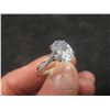 Image 6 : New 925S Oval Cut Simulated Diamond (CZ) Twist Ring Sz 8 Mounted in 925 Sterling Silver w/ White Go