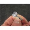 Image 7 : New 925S Oval Cut Simulated Diamond (CZ) Twist Ring Sz 8 Mounted in 925 Sterling Silver w/ White Go