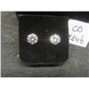 Image 1 : New Platinum Plated 2.0 ct Each Simulated Diamond (CZ) Stud Earrings