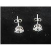 Image 2 : New Platinum Plated 2.0 ct Each Simulated Diamond (CZ) Stud Earrings
