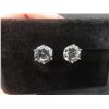 Image 6 : New Platinum Plated 2.0 ct Each Simulated Diamond (CZ) Stud Earrings