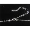 Image 4 : New Platinum Plated 22.0 Mm Simulated Diamond (CZ) Mom Heart Necklace Adjustable 16–18" Long