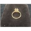 Image 2 : New 18K Gold Plated 2.0 Ct Simulated Diamond (CZ) Solitaire Ring Size 6.0