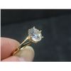 Image 8 : New 18K Gold Plated 2.0 Ct Simulated Diamond (CZ) Solitaire Ring Size 6.0