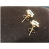 Image 2 : New 18K Gold Plated 2.0 Ct Each Simulated Diamond (CZ) Halo Stud Earrings