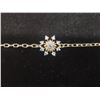 Image 5 : New 18K Gold Plated Simulated Diamond (CZ) Starburst Bracelet Adjustable 7–8" Long