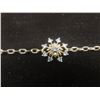 Image 6 : New 18K Gold Plated Simulated Diamond (CZ) Starburst Bracelet Adjustable 7–8" Long