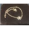 Image 7 : New 18K Gold Plated Simulated Diamond (CZ) Starburst Bracelet Adjustable 7–8" Long