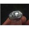 Image 7 : New Platinum Plated 1.0 Ct Simulated Diamond (CZ) Man's Ring Resizable