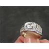 Image 8 : New Platinum Plated 1.0 Ct Simulated Diamond (CZ) Man's Ring Resizable