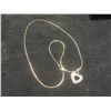 Image 5 : New 18K Gold Plated 25.0 Mm Simulated Diamond (CZ) Heart Cluster Necklace Chain 19" Long