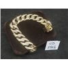 Image 1 : New 14K Gold Plated 14.0 Mm Simulated Diamond (CZ) Iced Out Cuban Link Bracelet 8" Long