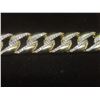 Image 3 : New 14K Gold Plated 14.0 Mm Simulated Diamond (CZ) Iced Out Cuban Link Bracelet 8" Long