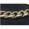 Image 5 : New 14K Gold Plated 14.0 Mm Simulated Diamond (CZ) Iced Out Cuban Link Bracelet 8" Long