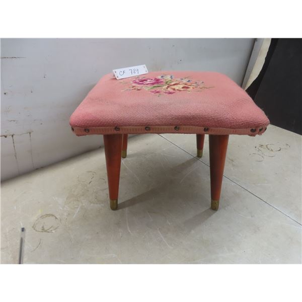 Needlepoint Foot Stool