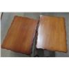 Image 8 : 2 End Tables With Drawers (20" X 27" X 23 1/2") And Oval Coffee Table (50" X 21" X 15 1/2")